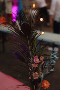 a vase with flowers in it